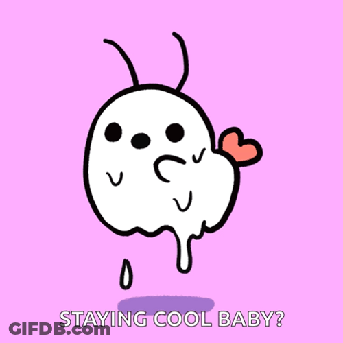 Sweating Meme Ghost Animated GIF
