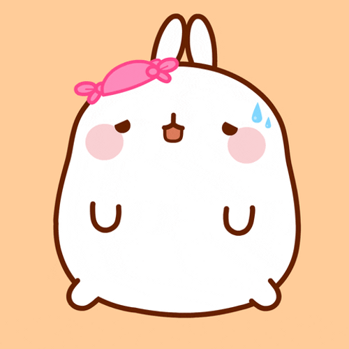 Sweating Molang Summer Heat GIF