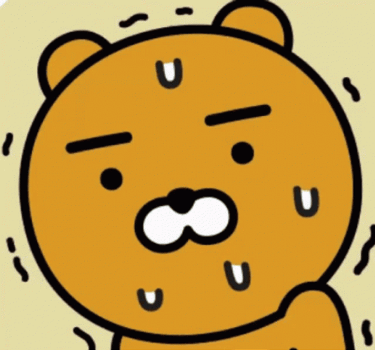 Sweating Scared Kakao Ryan GIF