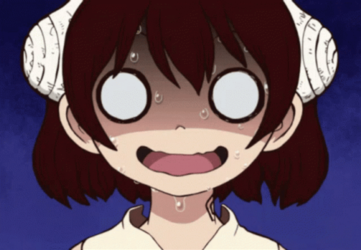 Sweating Yuzuriha Dr Stone GIF