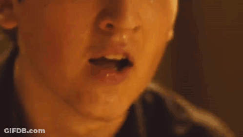 Sweaty Man Face And Eyes GIF