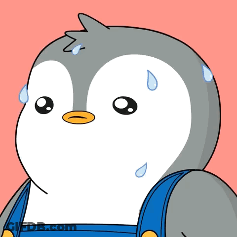Sweaty Penguin Cartoon GIF