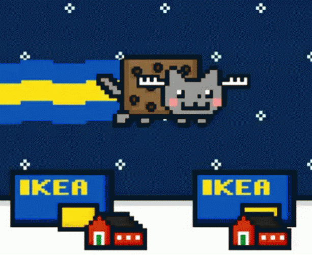 Sweden Nyan Cat GIF