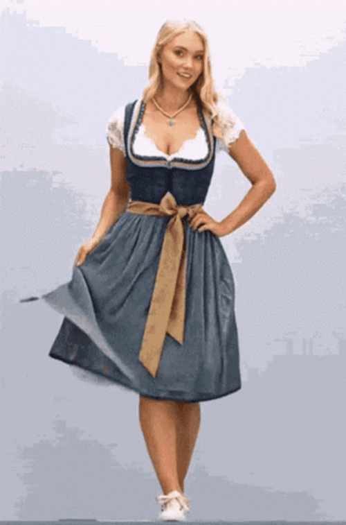 Sweden Traditional Dress GIF