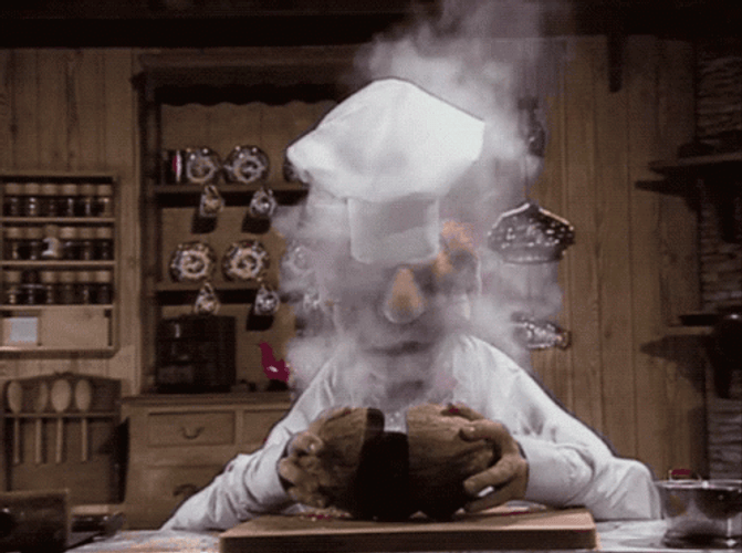 Swedish Chef Bomb Explode GIF