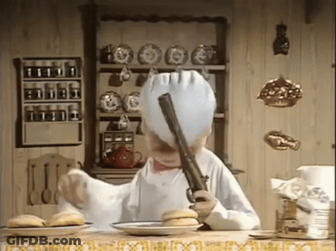 Swedish Chef Making Bagel Sandwich GIF