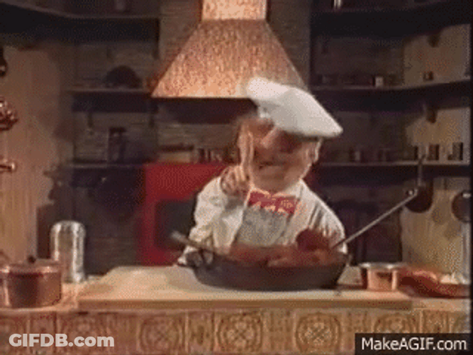Swedish Chef Playing Badminton GIF