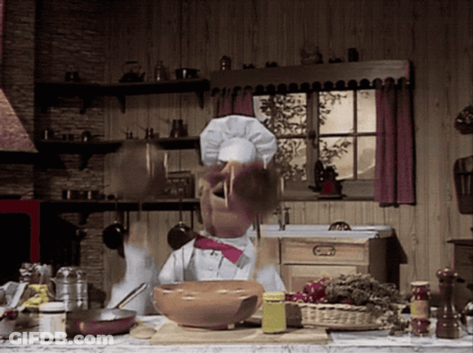 Swedish Chef Throwing The Pots GIF
