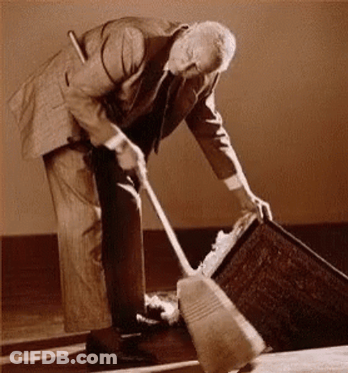 Sweep Something Under The Rug GIF