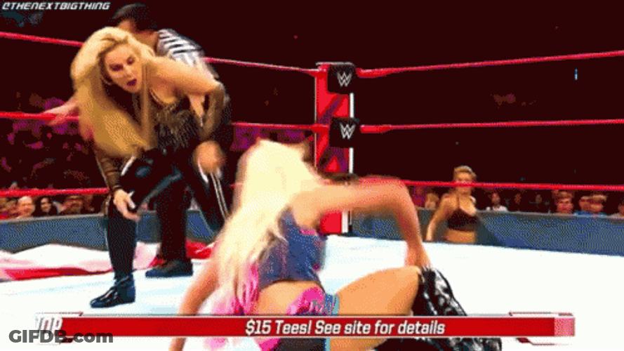 Sweep The Leg Alexa Bliss Natalya Neidhart WWE GIF