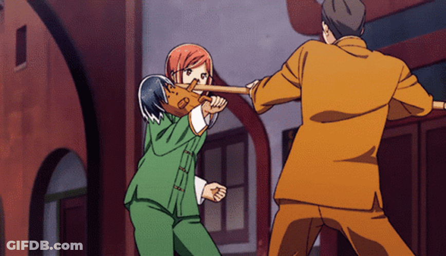 Sweep The Leg Hinamatsuri Mao GIF