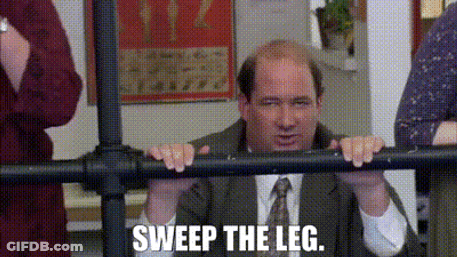 Sweep The Leg The Office Kevin Malone GIF
