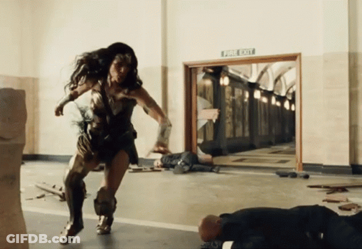 Sweep The Leg Wonder Woman Gal Gadot GIF