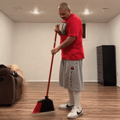 Sweeping The House GIF