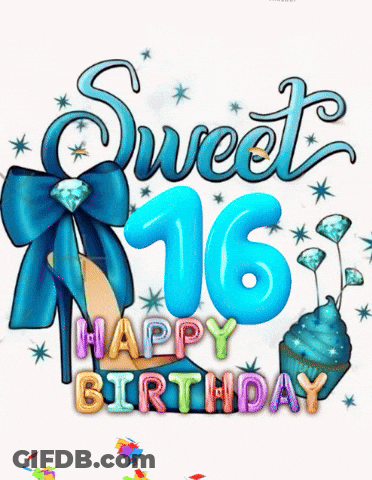 Sweet 16 High Heel Birthday GIF