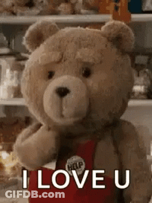 Sweet Bear Funny I Love You GIF