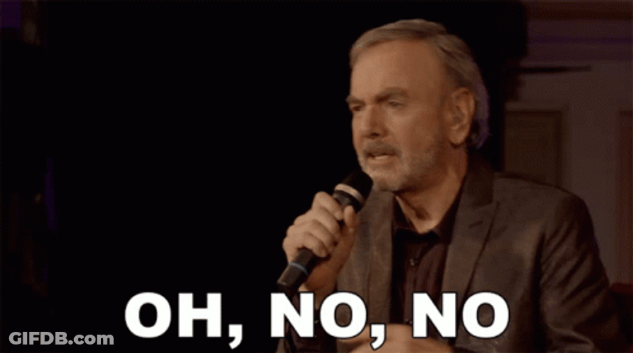 Sweet Caroline Oh No GIF