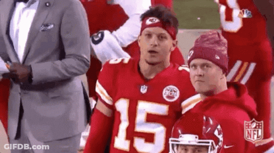 Sweet Caroline Patrick Mahomes GIF