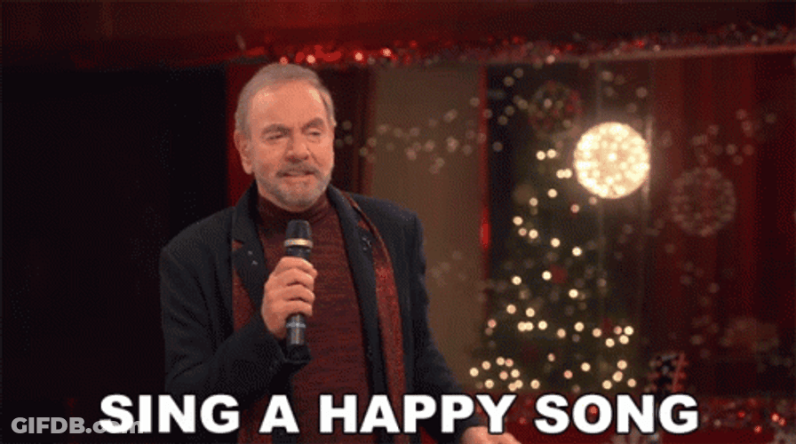 Sweet Caroline Sing A Happy Song GIF