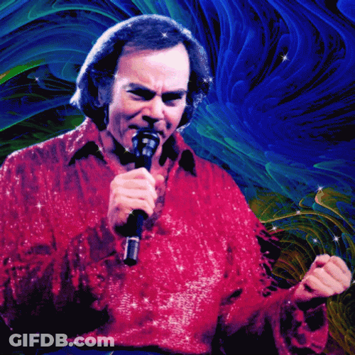 Sweet Caroline Sparkle Neil Diamond GIF