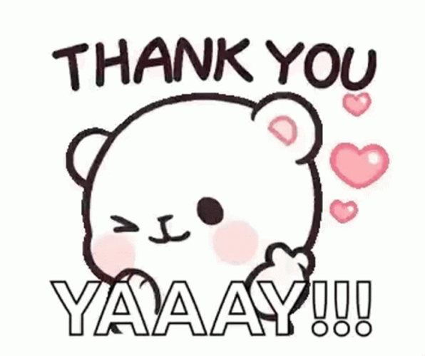 Sweet Cartoon Milk Giggling Thank You GIF