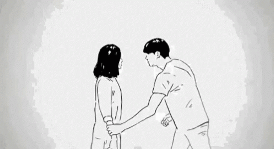 Sweet Color Transition Animated Hug GIF