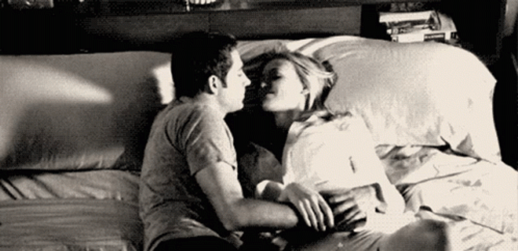 Sweet Couple Goals Cuddle In Bed GIF