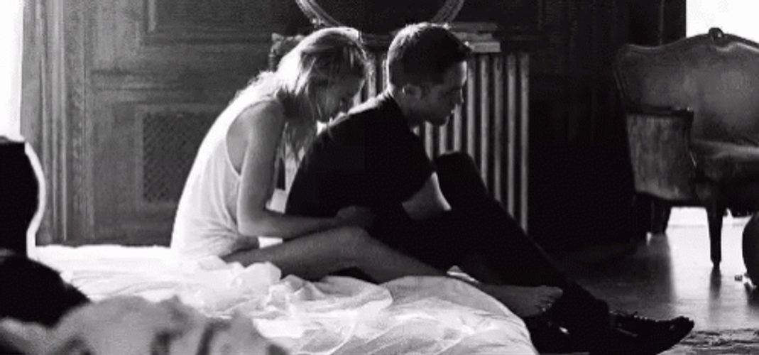 Sweet Couple Hug From Behind GIF