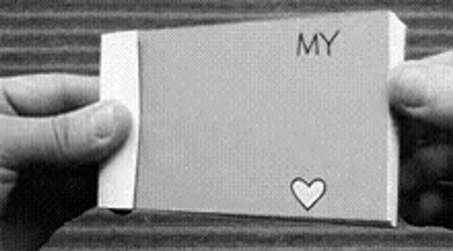 Sweet Couple Love Expression Flipbook GIF
