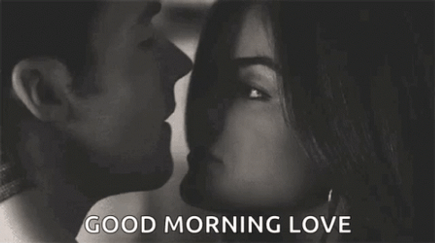 Sweet Couple Nose Kiss Good Morning Honey GIF