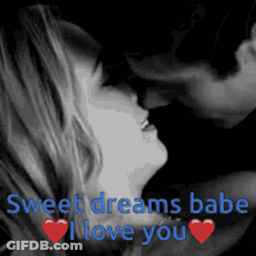 Sweet Couple Passionately Kissing GIF