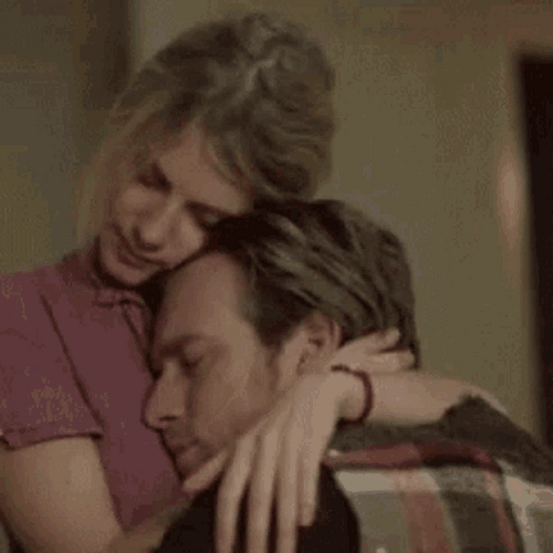 Sweet Couple Tender Hug GIF