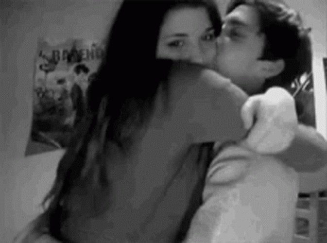 Sweet Cuddling Couple Big Hug GIF