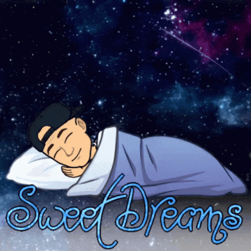 Sweet Dreams Boy Animated Stars GIF
