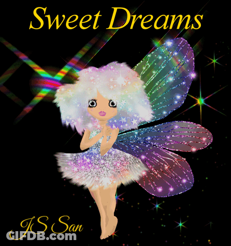 Sweet Dreams Fairy Greeting Card GIF