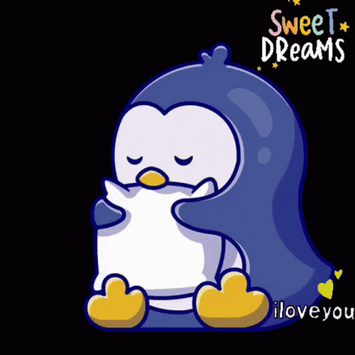 Sweet Dreams Penguin GIF