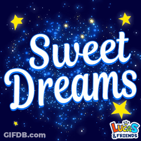 Sweet Dreams Poster With Stars GIF