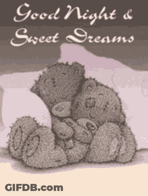 Sweet Dreams Sleeping Teddy Bears GIF