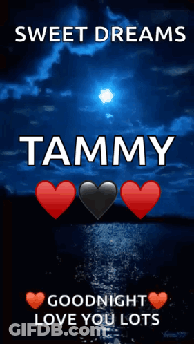 Sweet Dreams Tammy Goodnight Love You Lots Greeting Card GIF