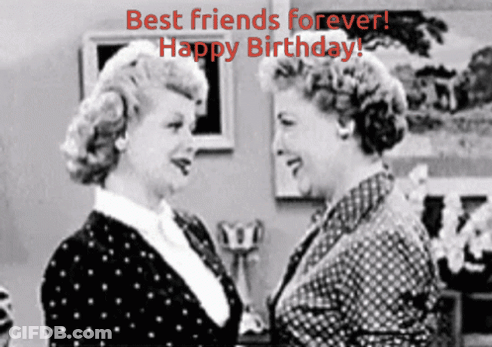 Sweet Friend Hug Happy Birthday Bestie GIF