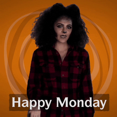 Sweet Girl Animated Happy Monday GIF