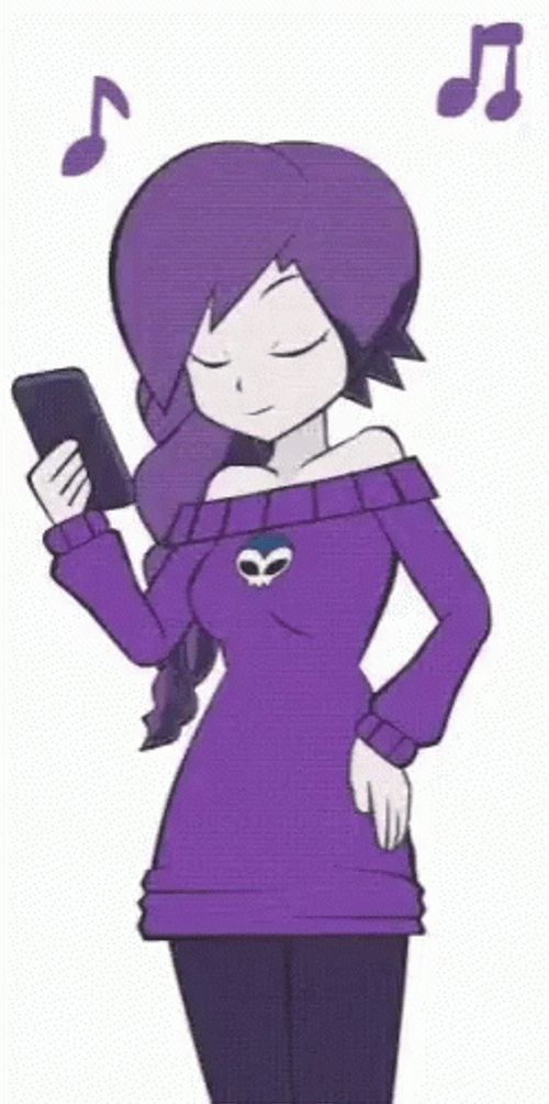 Sweet Girl Listening To Music GIF