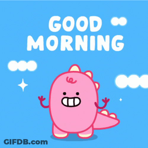 Sweet Good Morning Dinosally GIF