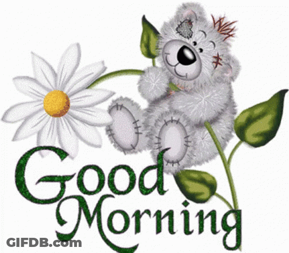 Sweet Good Morning Teddy Bear GIF