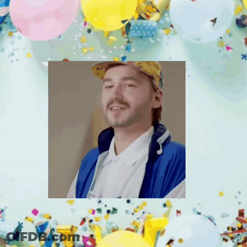 Sweet Happy Work Anniversary Balloons GIF