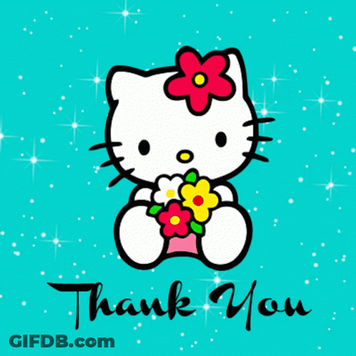 Sweet Hello Kitty Thank You GIF