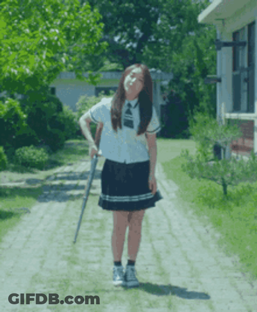 Sweet Highschool Girl Shot Gun GIF