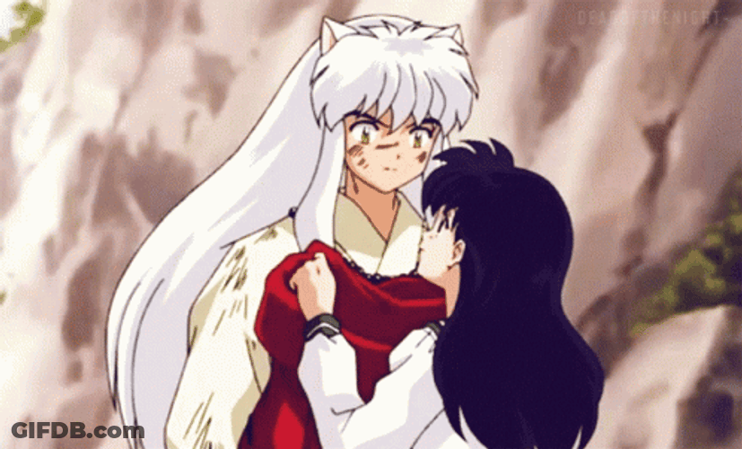 Sweet Inuyasha Kagome GIF