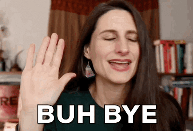 Sweet Lady Waving Buh Bye GIF