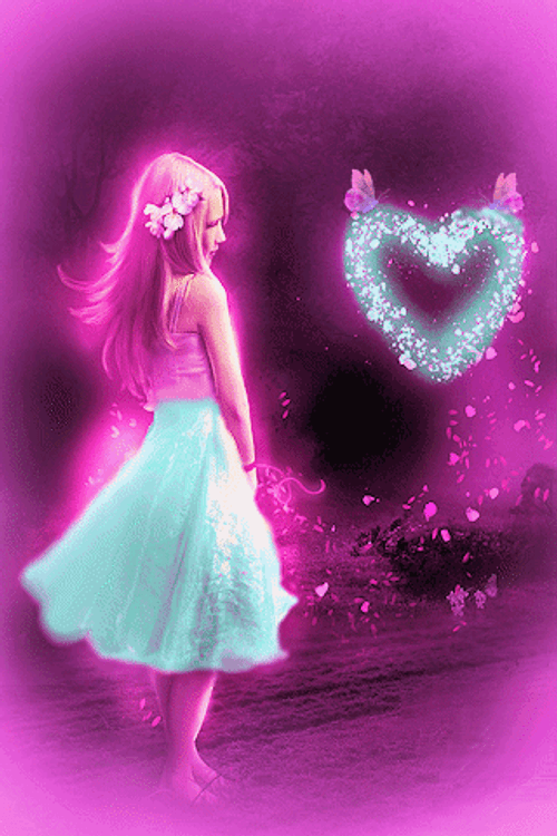 Sweet Love Girl Heart Vaporwave GIF